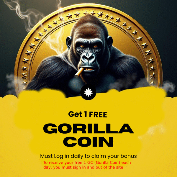 150 Gorilla Coins ( Play & Win Charitable Products ) - Image 2