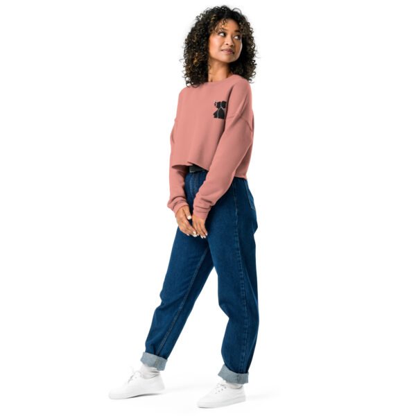 Embroidered Logo Crop Sweatshirt - Image 3